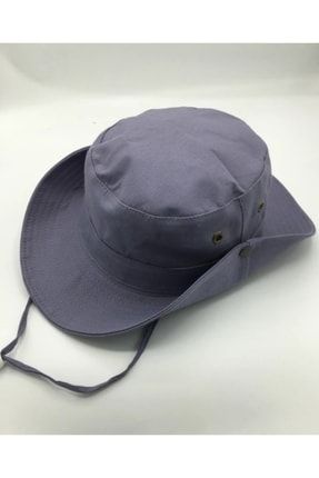 Yazlık Katlanabilir Safari Fötr Şapka Antrasit BLO202202221045