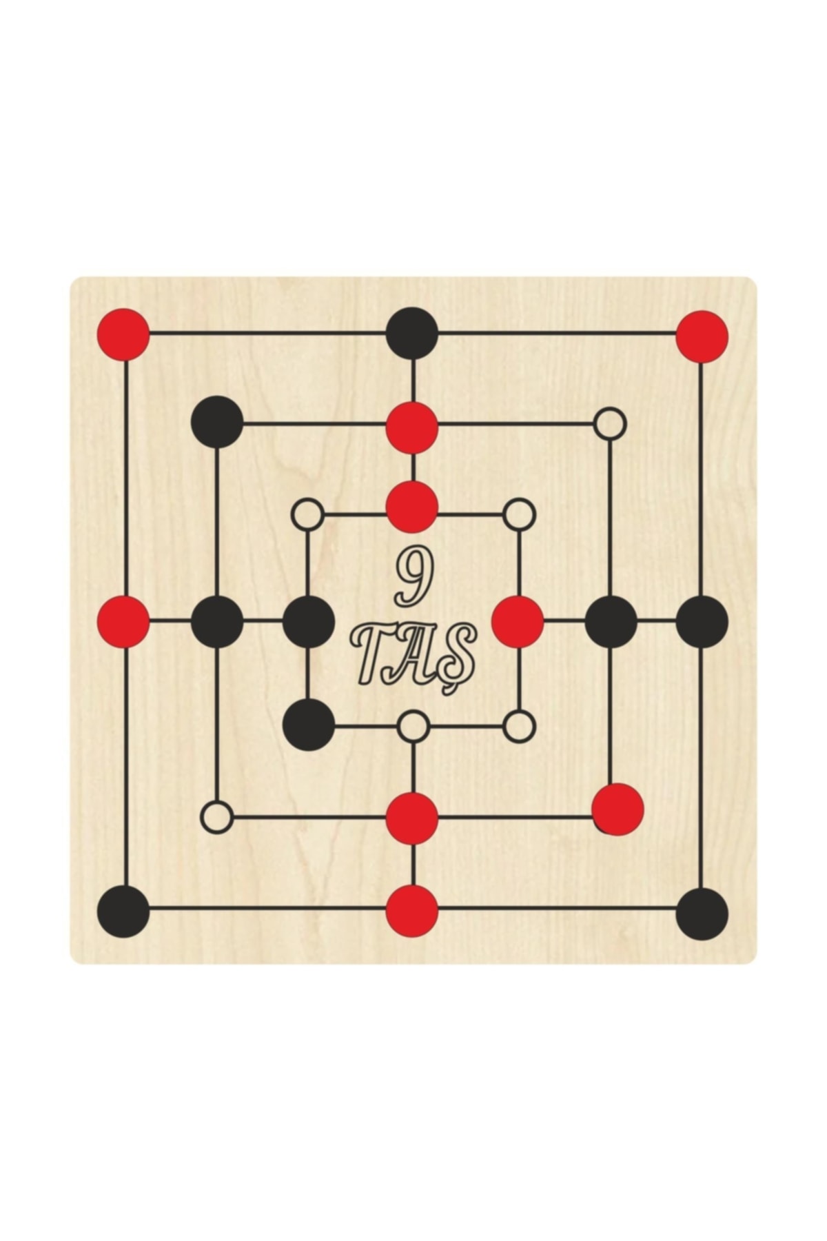 Ahtek Ahşap Kızma Birader + 9 Taş Akıl, Zeka, Strateji Ve Beceri Oyunları Seti fotoğrafı 3 (önizleme)