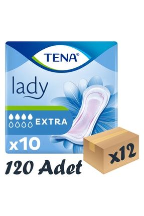 Lady Extra Kadın Mesane Pedi, 4 Damla 10'lu 12 Paket 120 Adet BSLTNA0012358