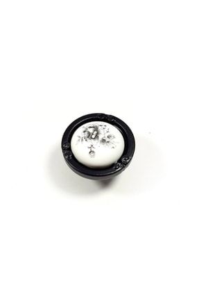 Zümrüt Düğme Siyah Porselen Kulp Modelleri Dolap Çekmece Mobilya Mutfak Kulbu 246 zumrut22