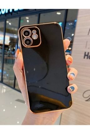 Iphone 11 Kılıf Luxury (12 Görünümlü) Yumuşak Silikon Kamera Korumalı Kılıf Siyah 11luxury1