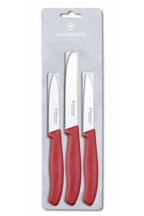 Swiss Classic Kırmızı 3 Parça Soyma Bıçak Seti 6.7111.3 EYB244