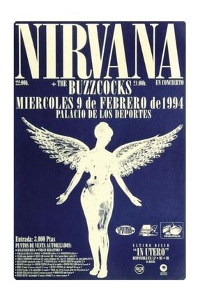 Nirvana The Buzzcocks Temalı Dekoratif Ahşap Retro Poster Tablo NED-CB00030