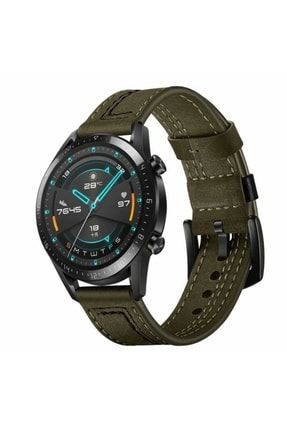 Samsung Galaxy Watch 4 40-42-44-46mm Saat Kordonu Hakiki Deri Orijinal Dikişli Kordon Cord (20mm) hpy-19 a1