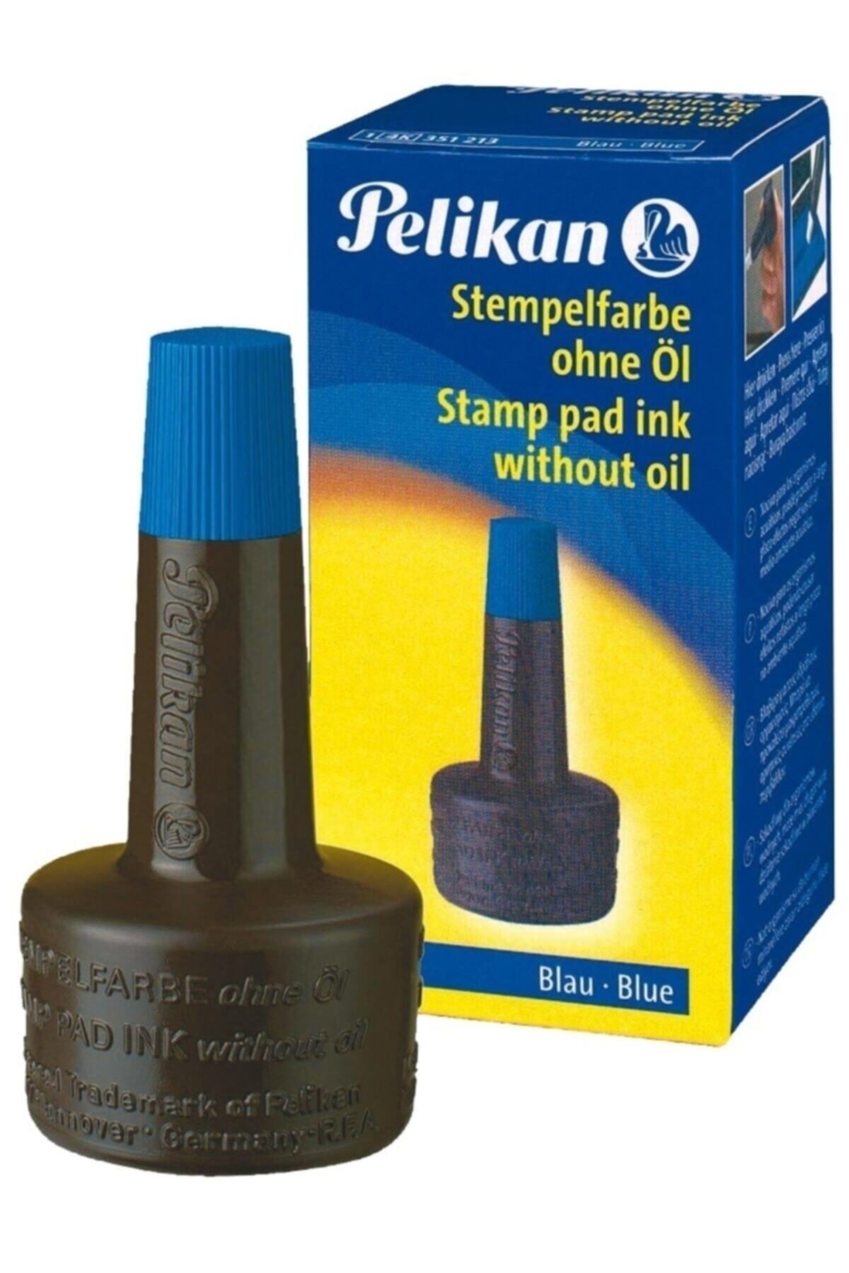 Genel Markalar Mavi Stampa Mürekkebi 30 cc Istampa 1 Adet