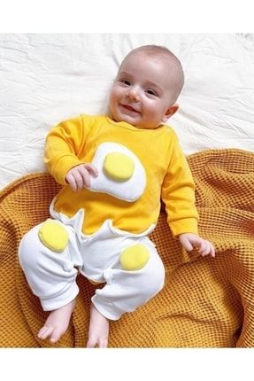 Erkek Bebek Sarı Minik Yumurta Tulum 91664
