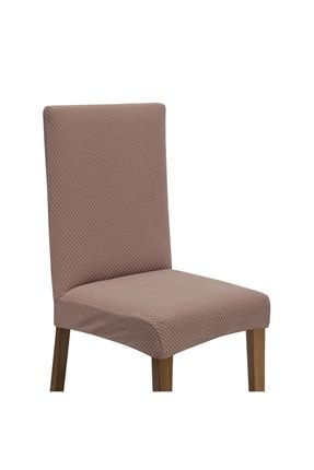 Likralı Yıkanabilir 6'lı Sandalye Kılıfı | Sandalye Örtüsü Rose LA7111-6