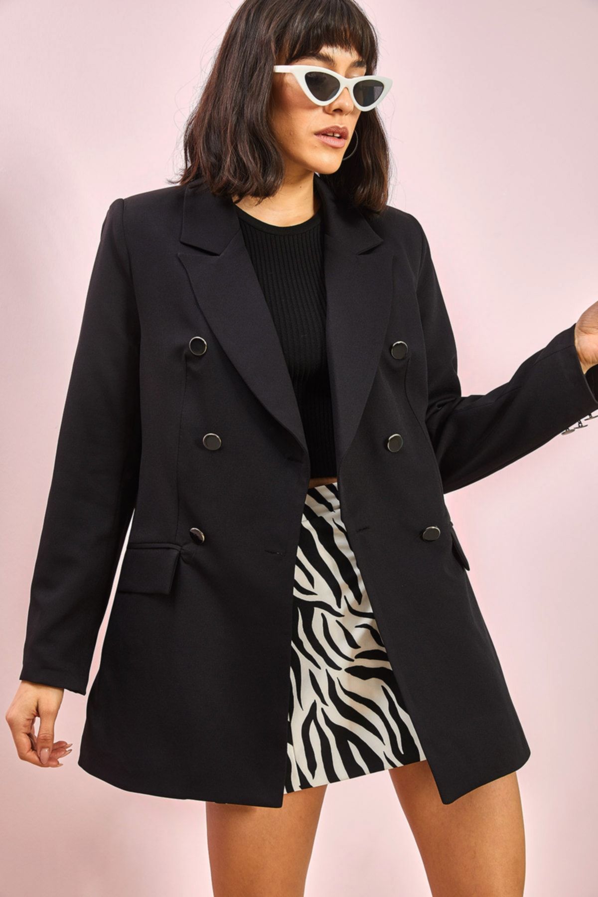 Bianco Lucci Jacke Schwarz Slim Fit Fast ausverkauft