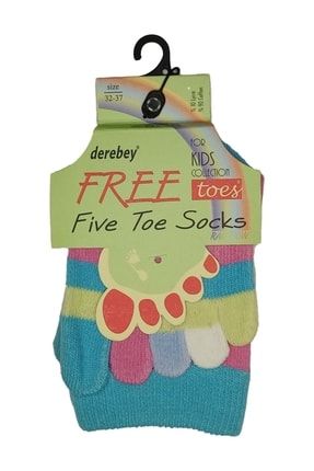 Fıve Toe Socks 5 Parmaklı Çocuk Çorabı Rainbow TYC00264696109