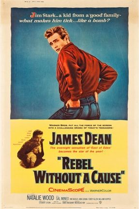 Rebel Without A Cause (1955) 50 Cm X 70 Cm Afiş – Poster Durandura TRNDYLPOSTER24237