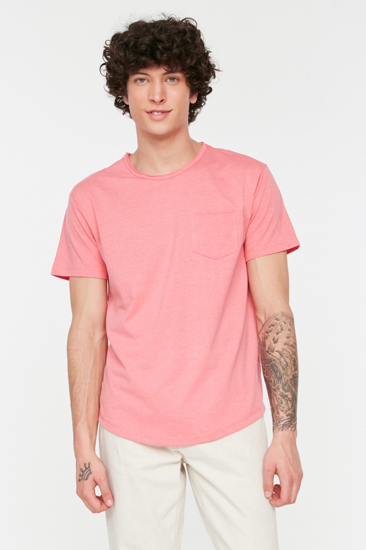 Trendyol Collection T-Shirt Rosa Oversized Fast ausverkauft
