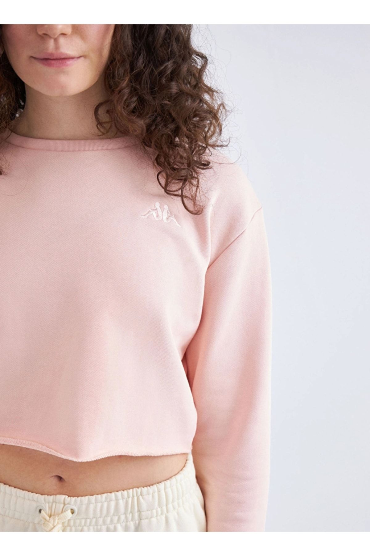 Kappa Sweatshirt Pink Regular fit Trendyol