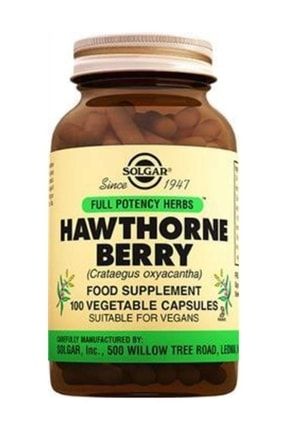 Sol-gar Hawthorne Berry 100 Bitkisel Kapsül 33984039377