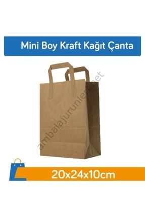 Mini Boy Kraft Kağıt Çanta 20x24x10cm 250 Adet TYC00378996598