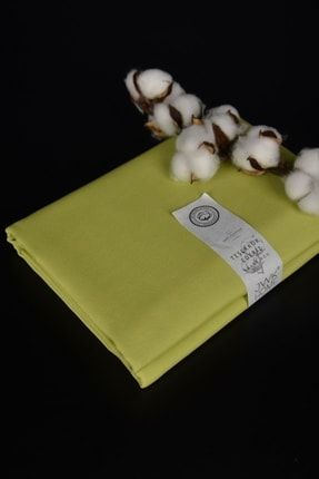 Fıstık Yeşili Renk Duck Bezi 50x180 Renkli Pamuk Keten Punch Kumaşı TYC00379801340
