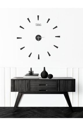 Time Collection 3d Tik Modern Dizayn Duvar Saat, (SİYAH) WD-TİKMDF
