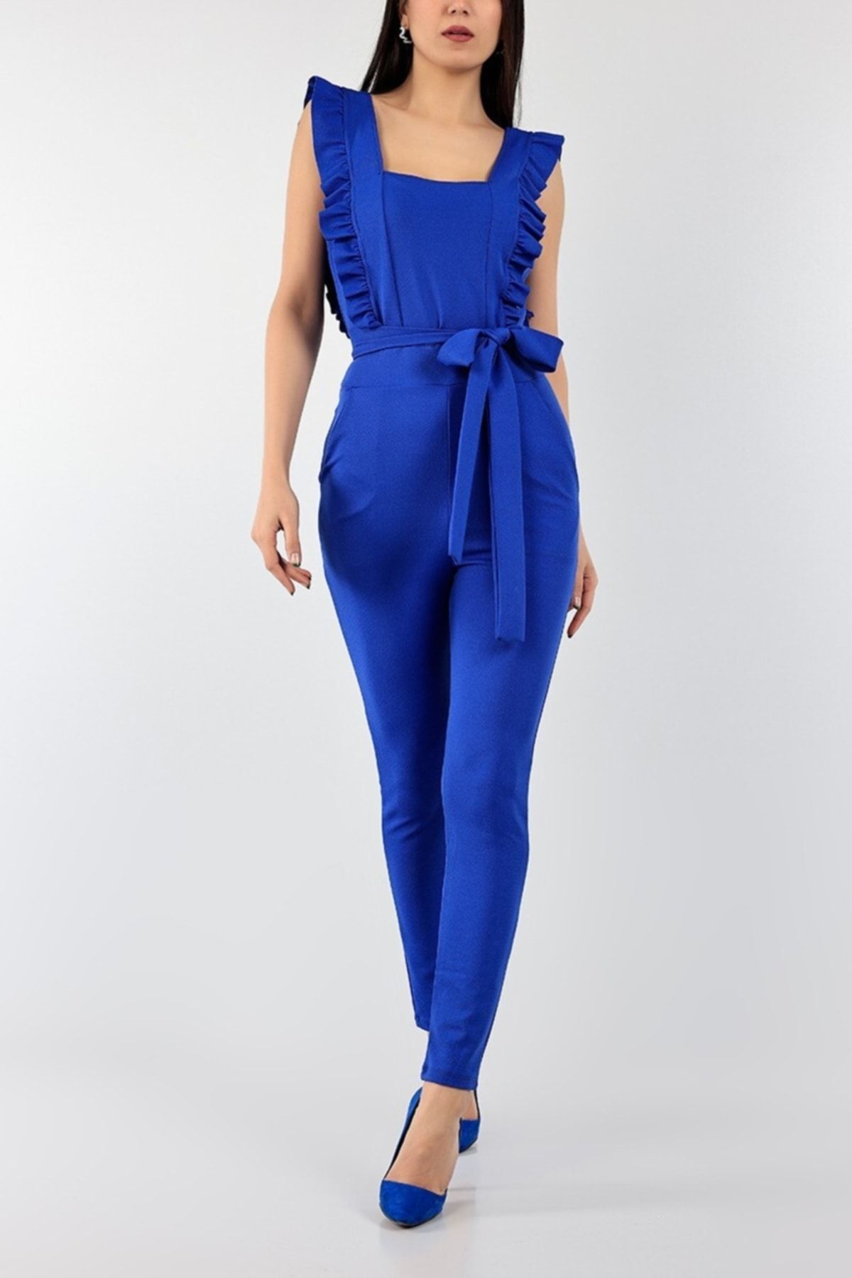 Blue on sale dress jumpsuit