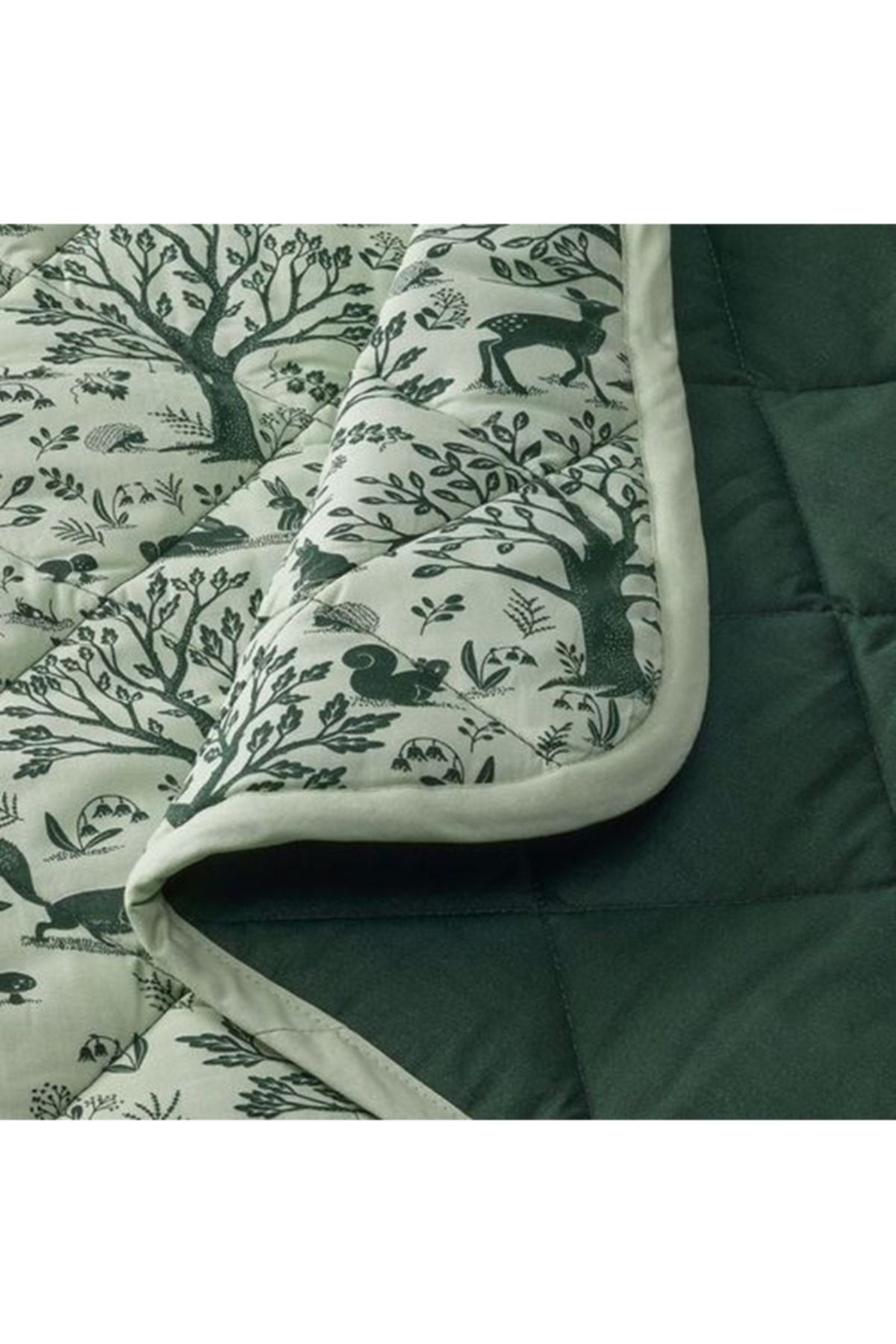 IKEA Trolldom Baby Blanket Green