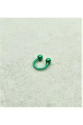 316l Cerrahi Çelik 8 Mm Yeşil Kaplama Diş,dudak,kıkırdak,tragus,kaş,kulak Smile Piercing 00VP75