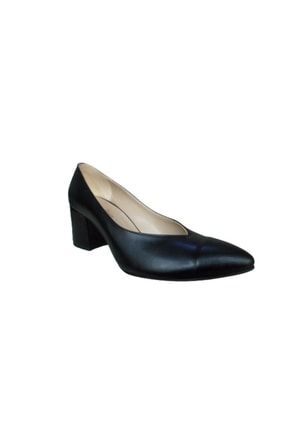 Shoes Kadın Siyah Kalın Topuk Günlük Ayakkabı (büyük Numara ) TYC00377485035