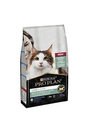 Pro Plan Liveclear 7+ Sterilised Hindili Kısırlaştırılmış Kedi Maması 1.4 Kg MDN5017226