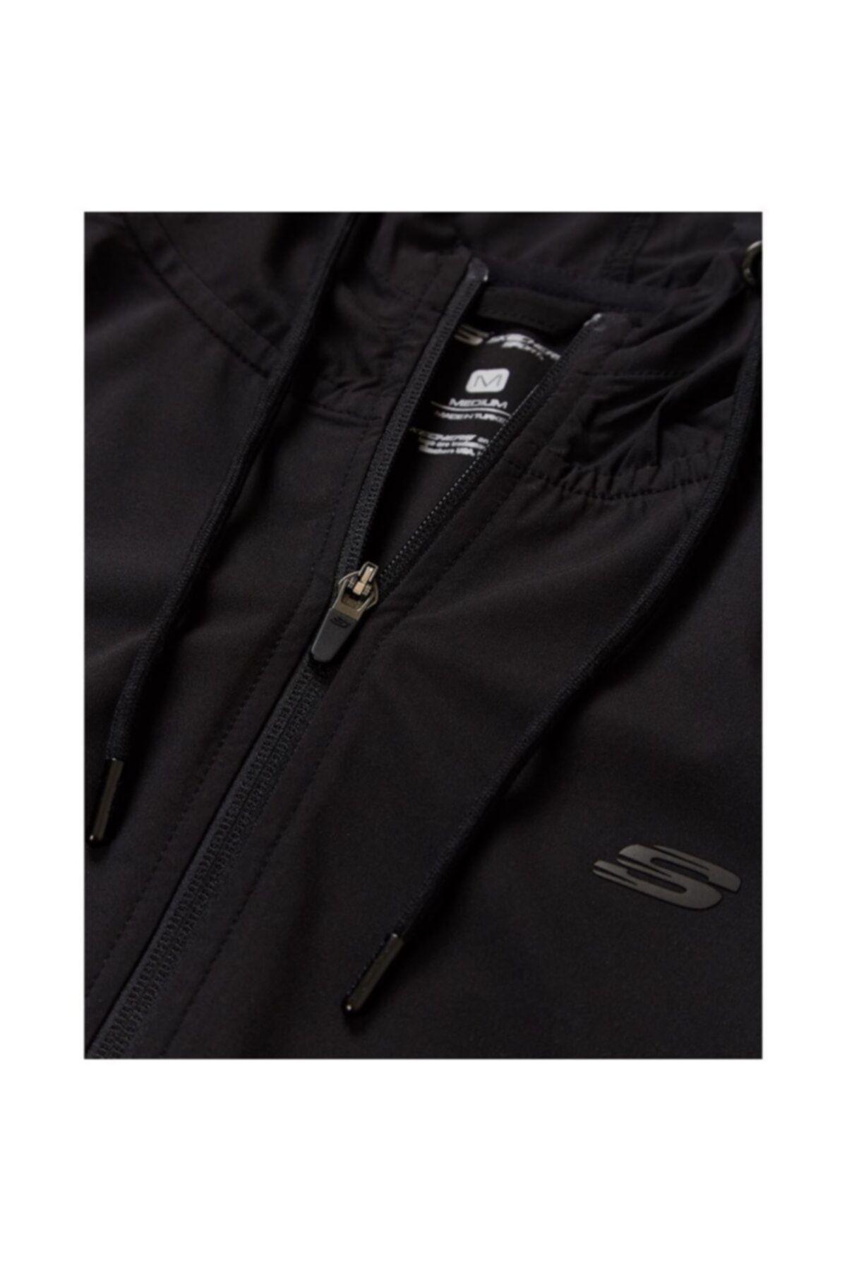 Skechers Men s Black Micro Collection M Mesh Detail Zip Jacket