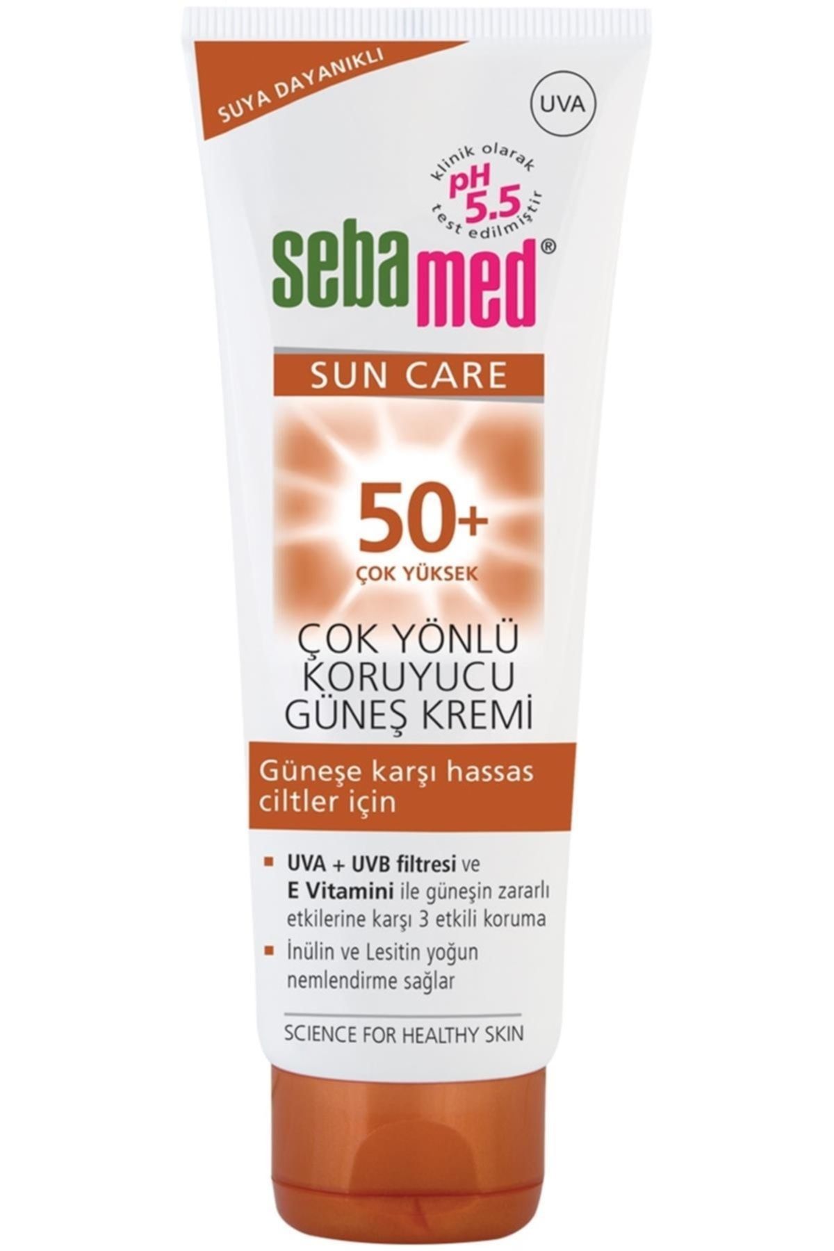 Sebamed کرم ضد آفتاب SPF 50+ مقاوم در برابر آب با پیشگیری از آسیب های ناشی از نور خورشید 75 میلی لیتر