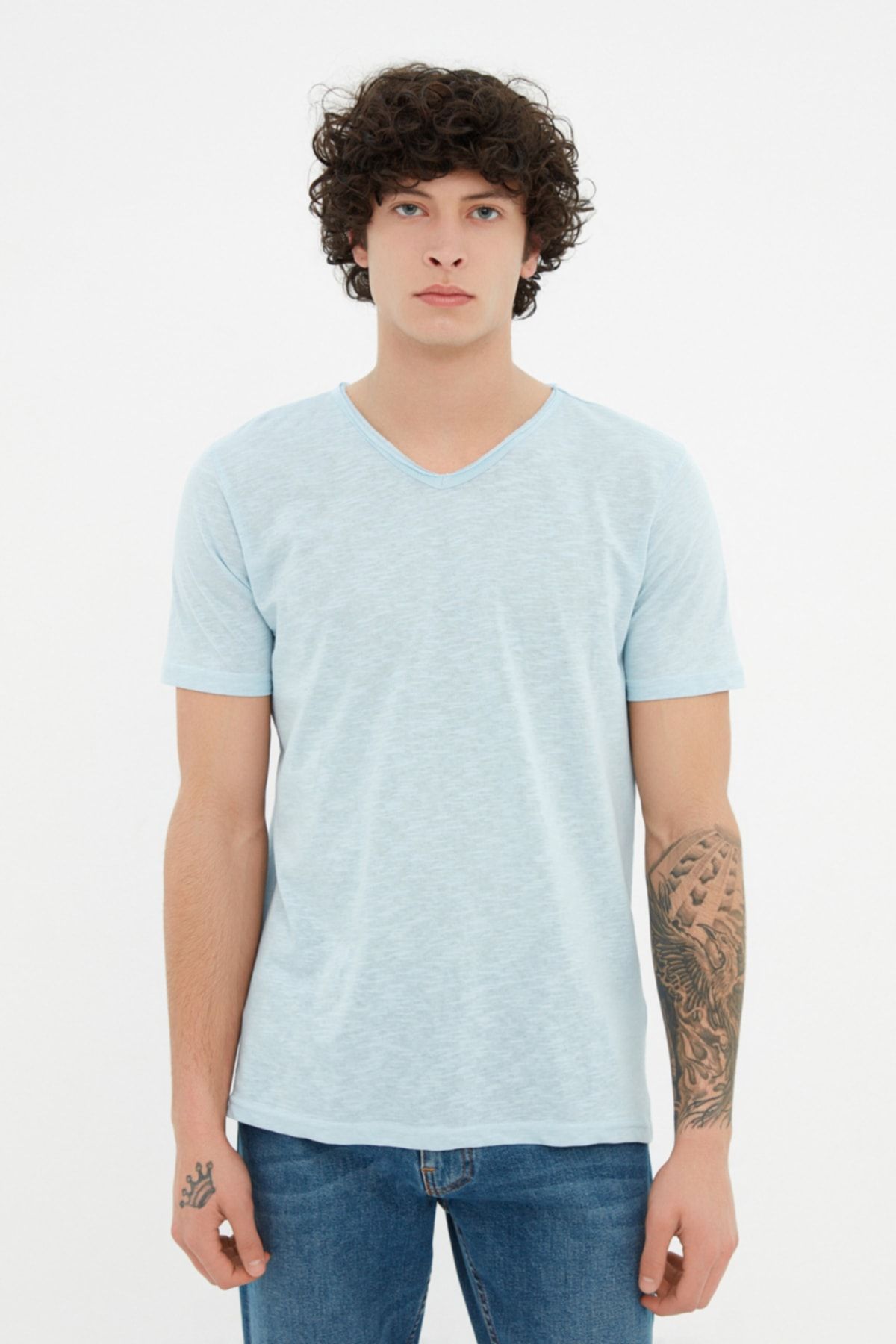 Trendyol Collection T-Shirt Blau Regular Fit