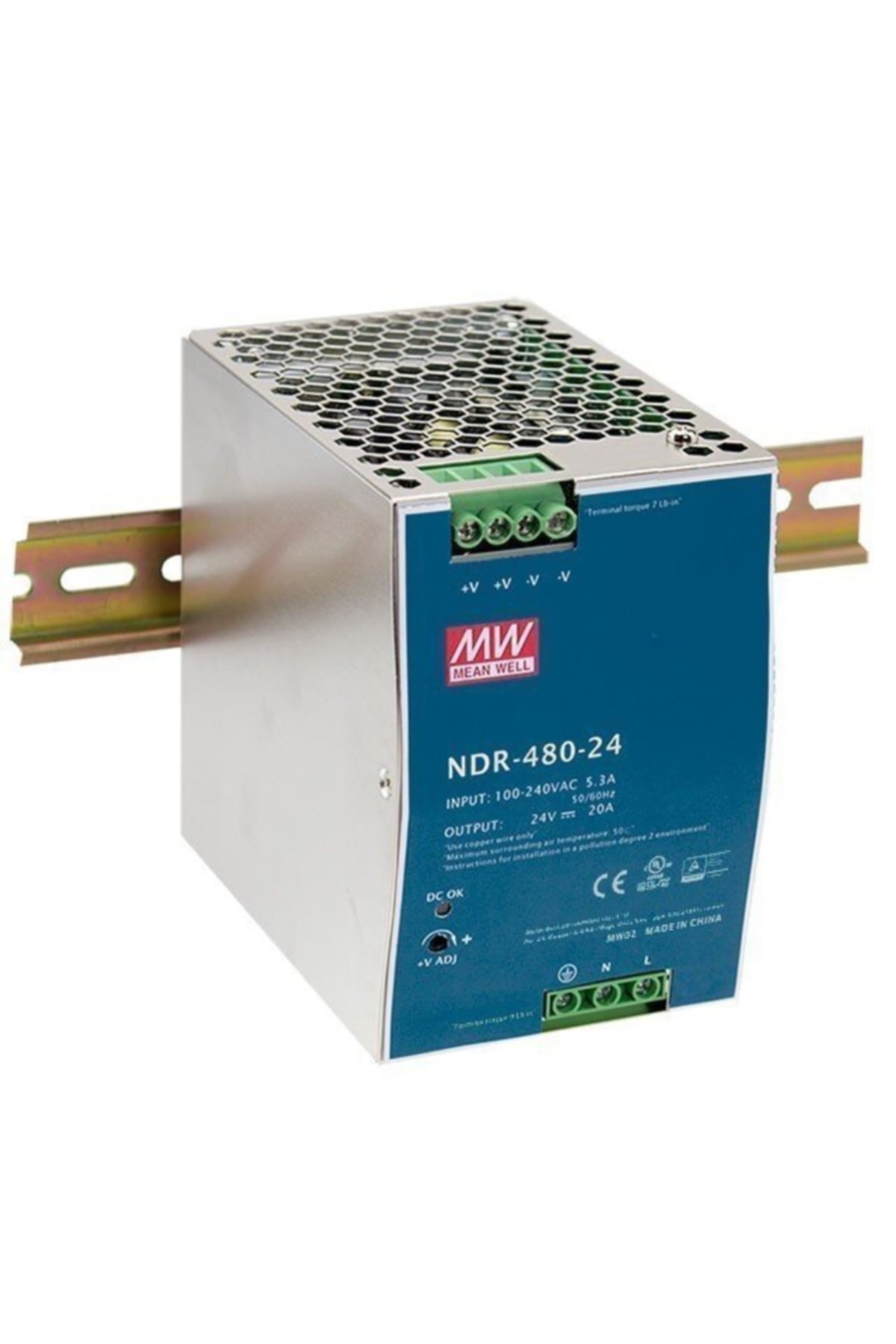 Ndr-480-24 24vdc 20.0amp Dın Rail Güç Kaynağı