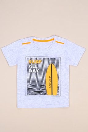 Surf All Day Gray Erkek Çocuk T-shırt Zsadgt01et ZSADGT01ET