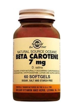Beta Carotene 7 Mg 60 Softjel 33984020306