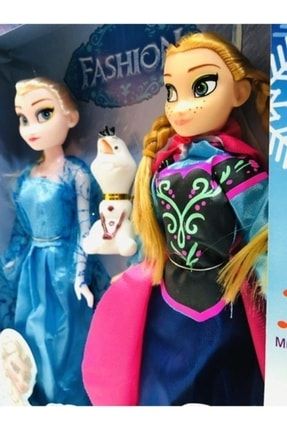 Frozen Karlar Ülkesi Elsa Anna ve Olaf Müzikli Şarkı Söyleyen Et Bebek Y058 14875