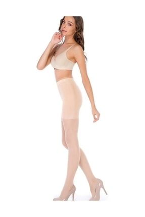 Kadın 2'li Paket Body Form 40 Den Mat Korseli Şekillendirici Külotlu Çorap ( Bir Beden Inceltir ) PENTİ BODY EKO FORM KORSELİ AÇIK TEN