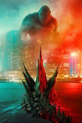 Godzilla Vs. Kong (2021) 50 Cm X 70 Cm Afiş – Poster Zengezaba TYC00379007465