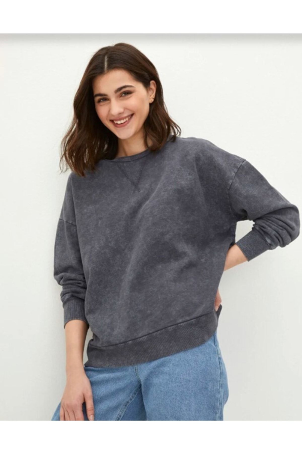 LC Waikiki Sweatshirt Schwarz Regular Fit