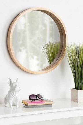 Doğal Ağaç Masif 45 cm Çerçeveli Antre Koridor Duvar Salon Mutfak Banyo Ofis Çocuk Yatak Odası Ayna 45CM-MASIF-AYNA-CERCEVELİ