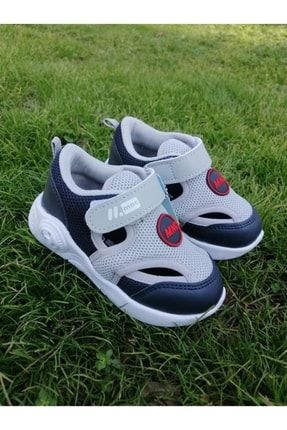 Gri - Erkek Bebek Spor Sandalet Sneaker TYC00378300142