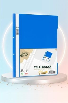 Telli Dosya Plus Mavi 50 Li Paket GEN-4101