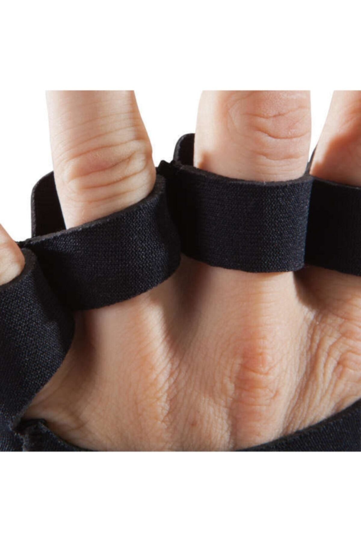 دستکش وزنه برداری مشکی تناسب اندام براق GLIP PAD سیاه Decathlon