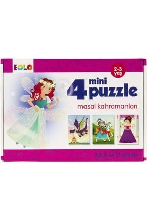 Masal Kahramanları 4lü Mini Çocuk Puzzle 30 Parça 20008EOLO