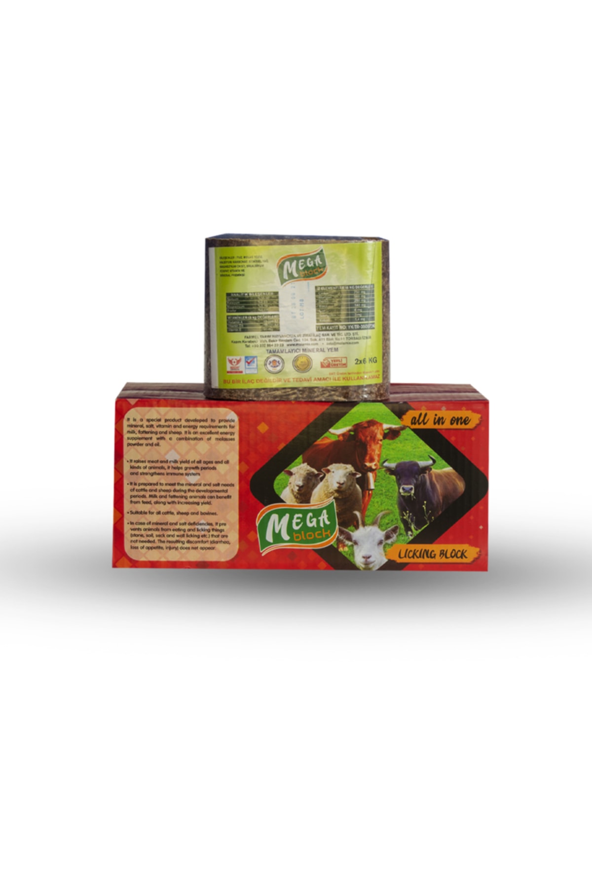 Mega Blok Tüm Çiftlik Hayvanları Için Yalama Taşı 1adet 2
