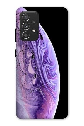 Samsung Galaxy A52 Uyumlu Kılıf Baskılı Renkli Dünya Desenli A++ Silikon - 8875 Samsung A52 Kılıf Zpx-Str-018