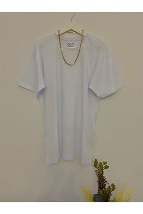 Unisex Oversize T-shirt Beyaz %100 Pamuk OT001