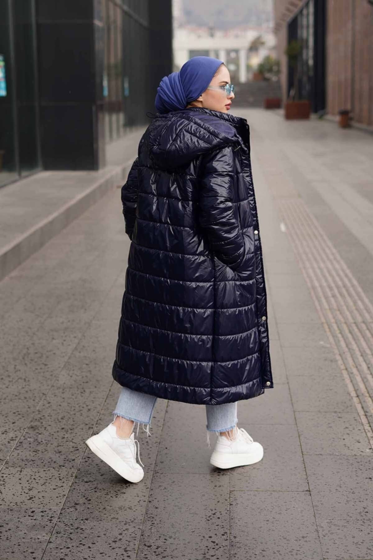 Patent leather sale bubble coat