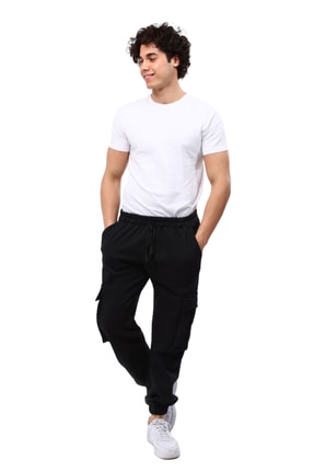 Aust Erkek Giyim Bol Kalıp Kargo Cepli Style Erkek Eşofman Altı 123