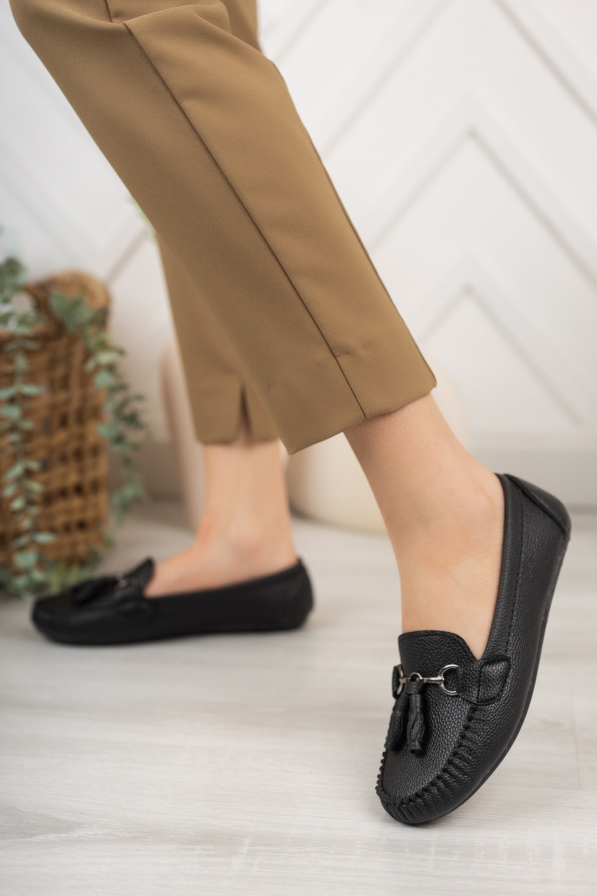 Khayt  Tassel Casual Günlük Kadın Babet Ayakkabı - Görsel 2