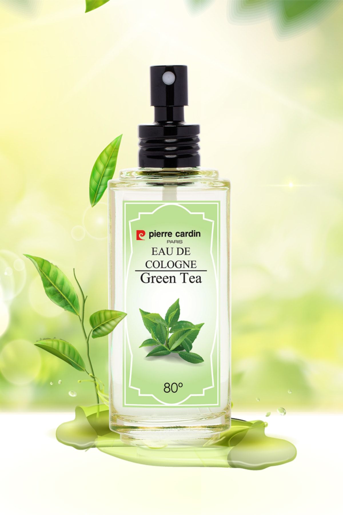 ادکلن Greenn Tea 100 میلی لیتر - بطری شیشه ای Pierre Cardin