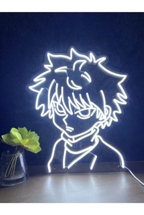 Killua Zoldyck Anime Neon Led , Duvar Dekorasyon Ve Gece Lambası XHUNT43