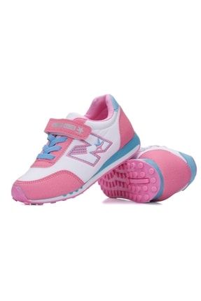 Pembe - Çocuk Spor Ayakkabı Cırtlı Ve Bağcıklı Günlük Rahat Sneaker PRA-5639517-349122