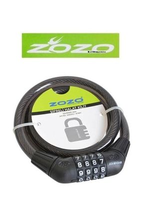 Zozo 12x1000mm Şifreli Halat Bisiklet Kilit Şifresi Değiştirilebi STK0000055